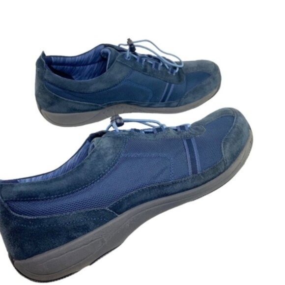 Dansko Helen Blue Sneakers with Quicklace Bungee Laces - Picture 7 of 9